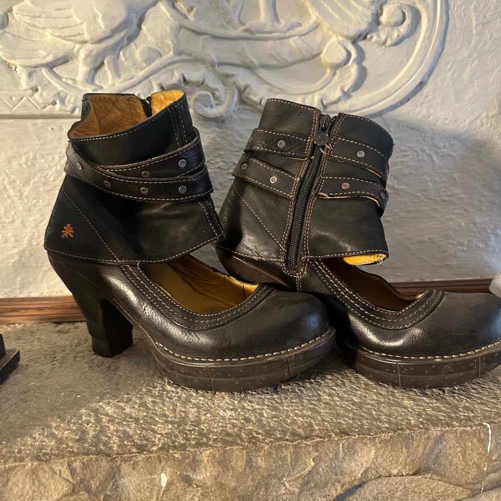 The art company  Black Heeled Booties leather39  Sale! 🔥 - Picture 14 of 14
